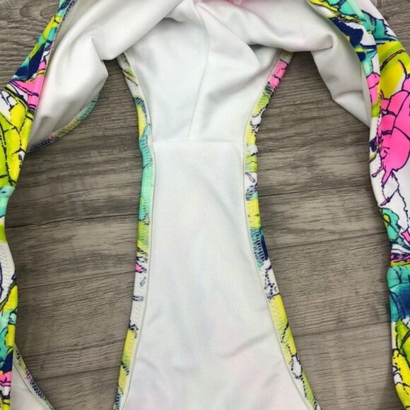 Victoria’s Secret Tropical Vibrant Palm Banana Leaf Bikini S/M NWOT - Picture 9 of 13